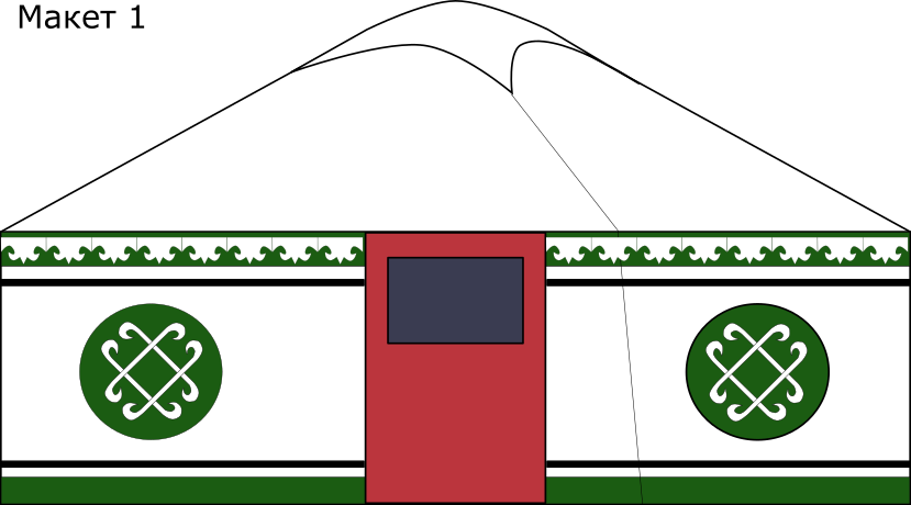 Макет юрты